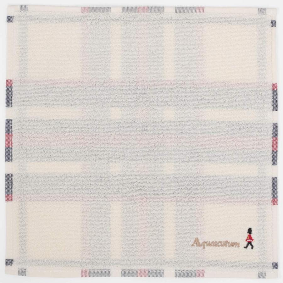Aquascutum（アクアスキュータム） 表パイル・裏チェック生地 タオル