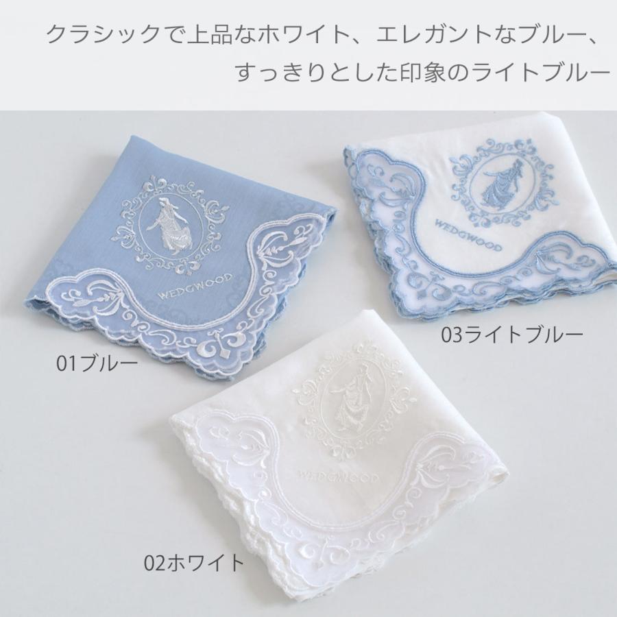WEDGWOOD（ウェッジウッド） レースハンカチ ジャスパー ブルー