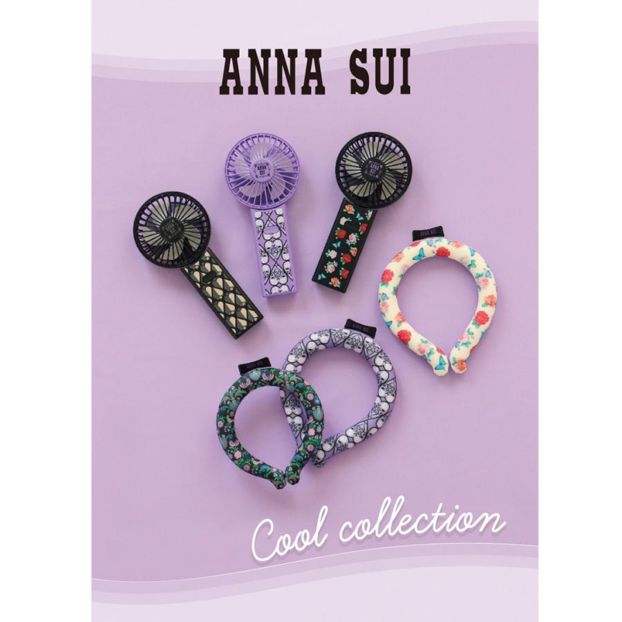 ANNA SUI アナ スイ ネックリング S ハート＆ローズ パープル