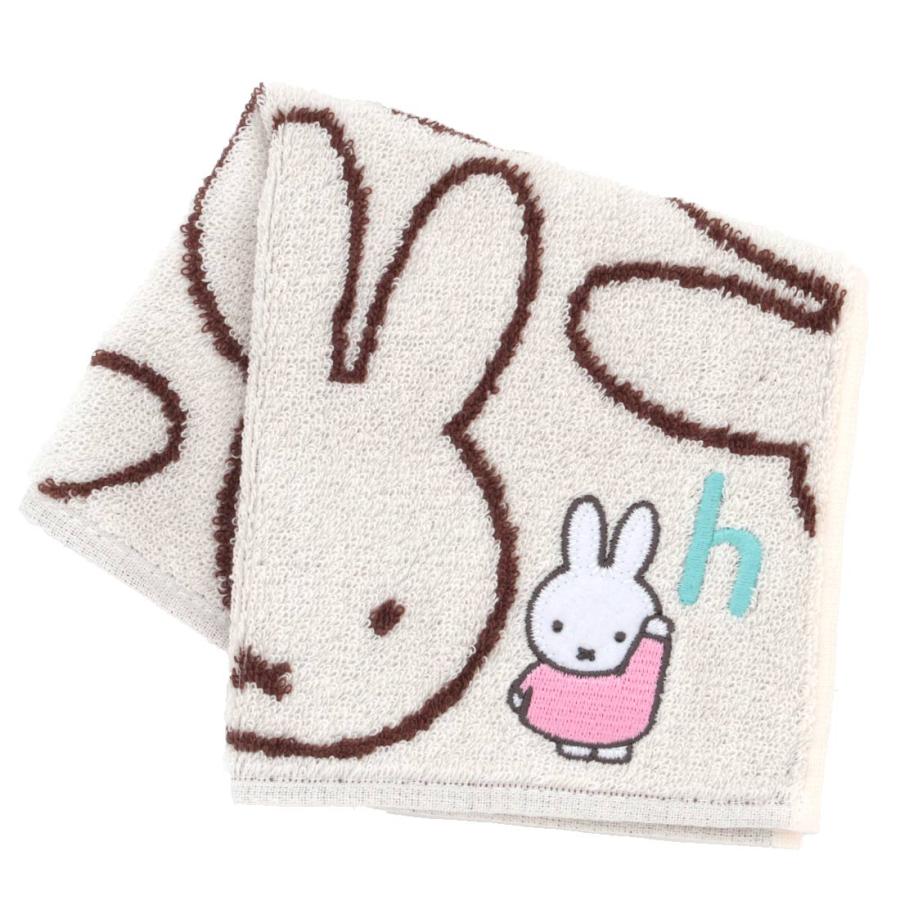 Miffy（ミッフィー） イニシャル入り タオルハンカチ : ハンカチーフ