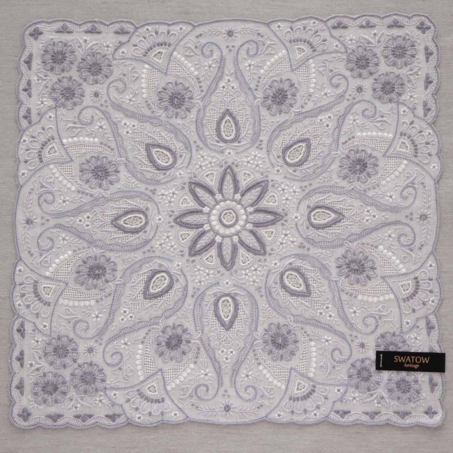 汕頭手刺繍 ハンカチ ヘリテージ 7508 ハンカチ 刺繍 デザイン