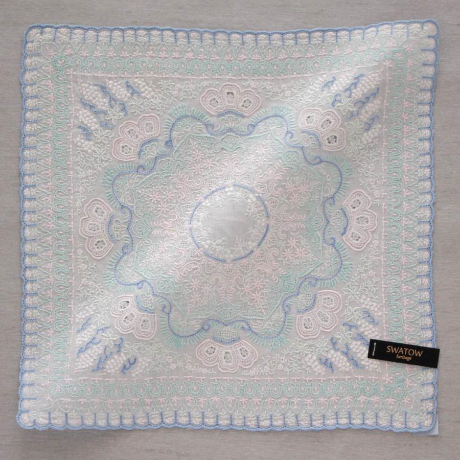 汕頭手刺繍　ハンカチ　ヘリテージ　7509の画像