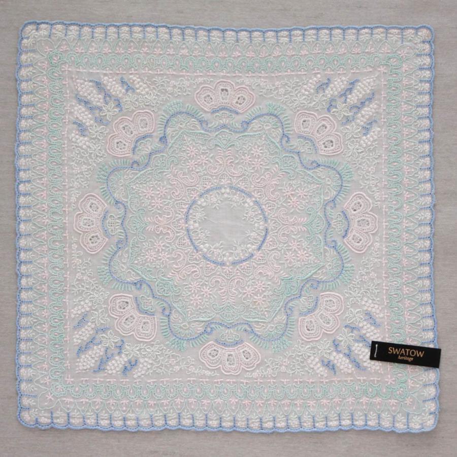汕頭手刺繍　ハンカチ　ヘリテージ　7509の画像