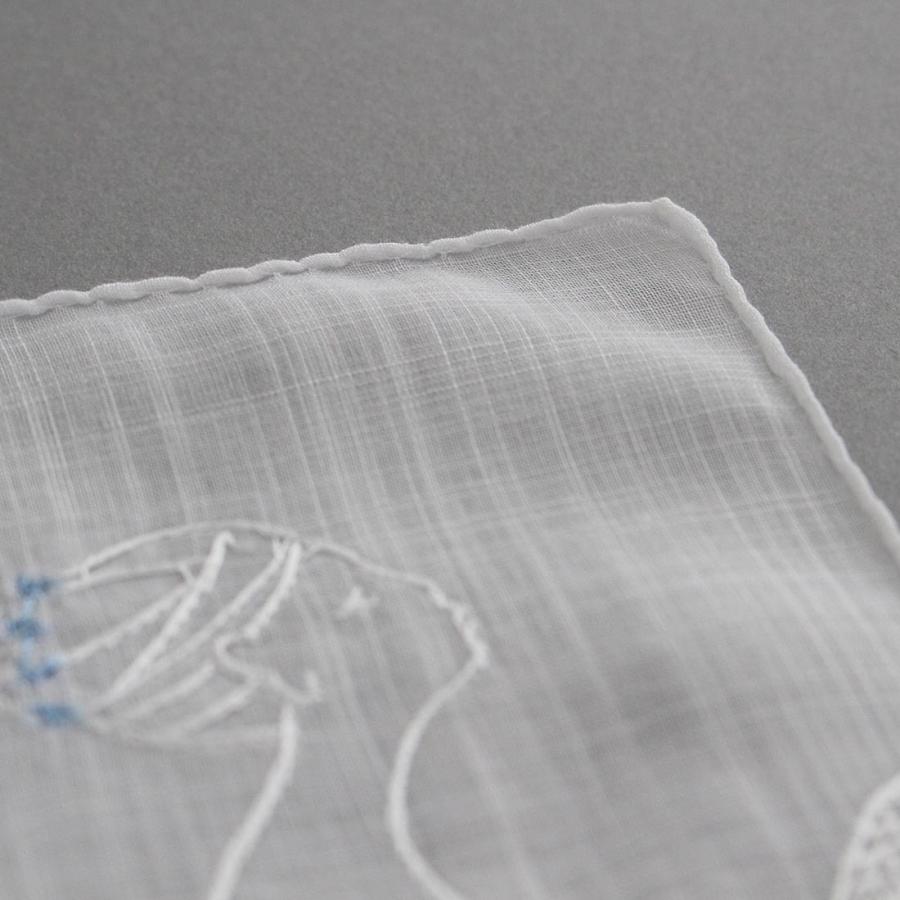 ベトナム手刺繍ハンカチ ブライダル 7202 ホワイト 新婦 | ブライダル