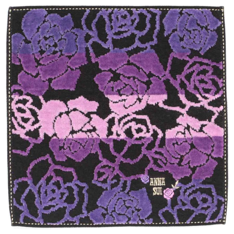 ANNA SUI（アナスイ） アナ スイ タオルハンカチ ローズ パープル