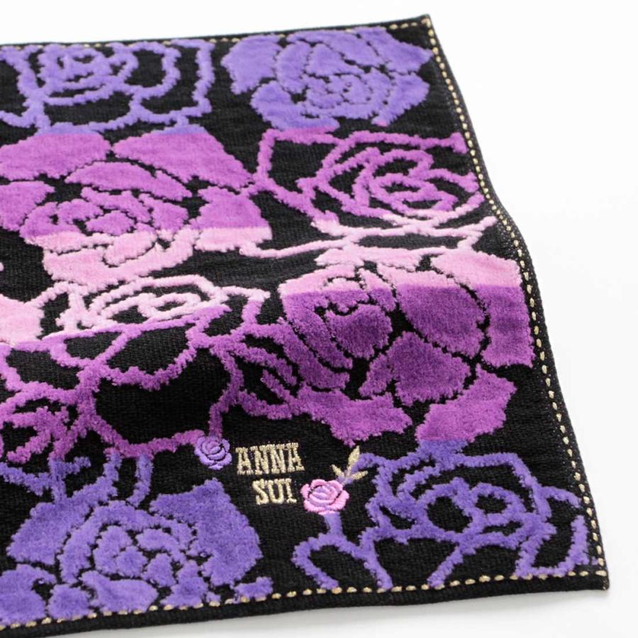 ANNA SUI（アナスイ） アナ スイ タオルハンカチ ローズ パープル