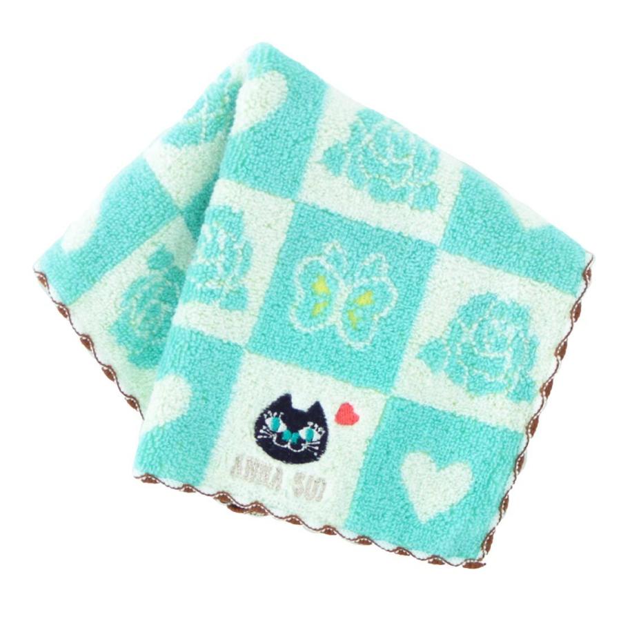 アナ スイ ポップチェック柄 タオルハンカチ 抗菌防臭加工 1512 ブルー アナスイ Anna Sui 1512 02 ハンカチーフギャラリーyahoo 店 通販 Yahoo ショッピング