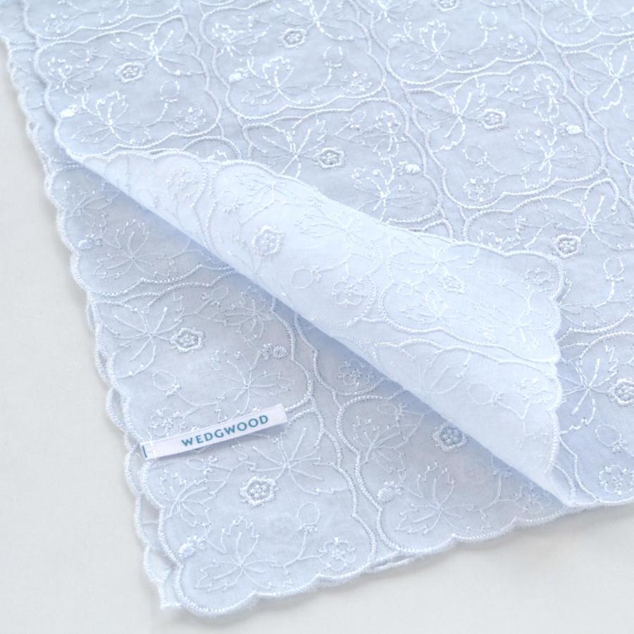 WEDGWOOD（ウェッジウッド） 刺繍ハンカチ ワイルドストロベリー 総
