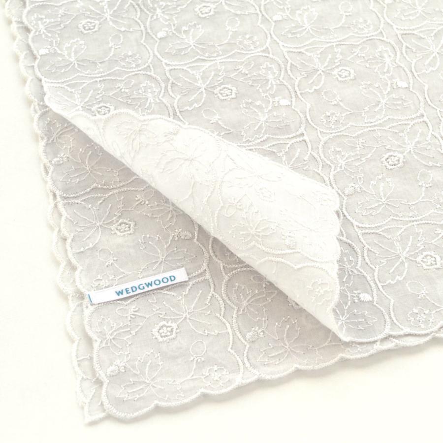 WEDGWOOD（ウェッジウッド） 刺繍ハンカチ ワイルドストロベリー 総