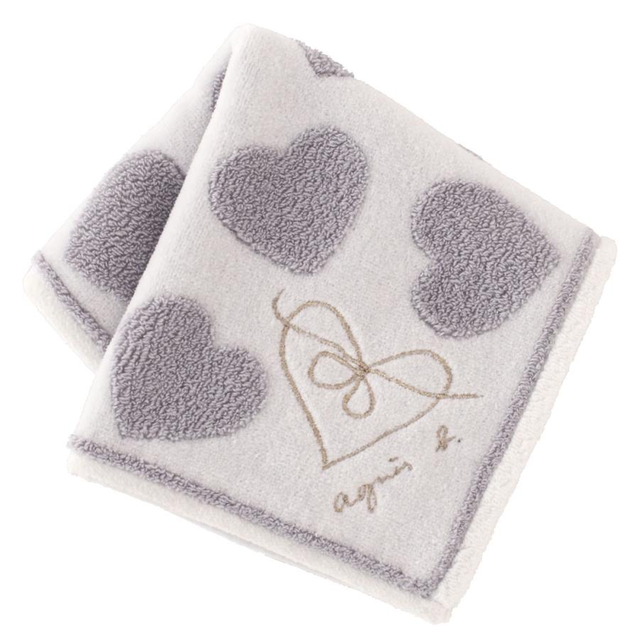 agnes b.（アニエスベー） 大判 タオルハンカチ（約28cm） 0014 グレー