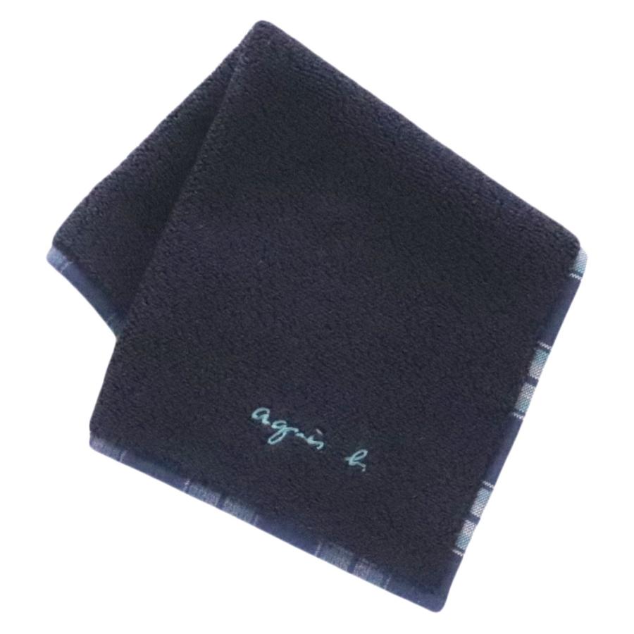agnes b. HOMME アニエスベーメンズ 表タオル裏ガーゼ地ハンカチ 0003