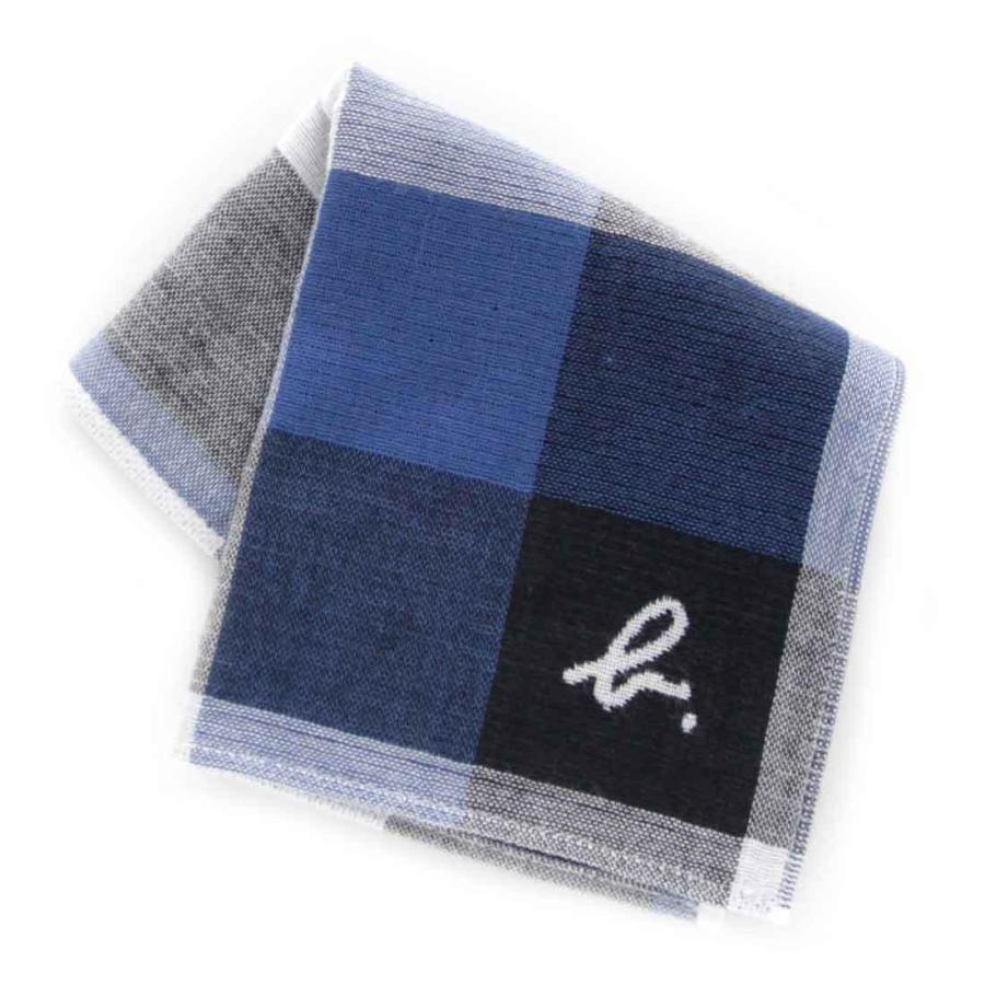 agnes b. HOMME アニエスベー 表ガーゼ地裏タオルハンカチ 0552  