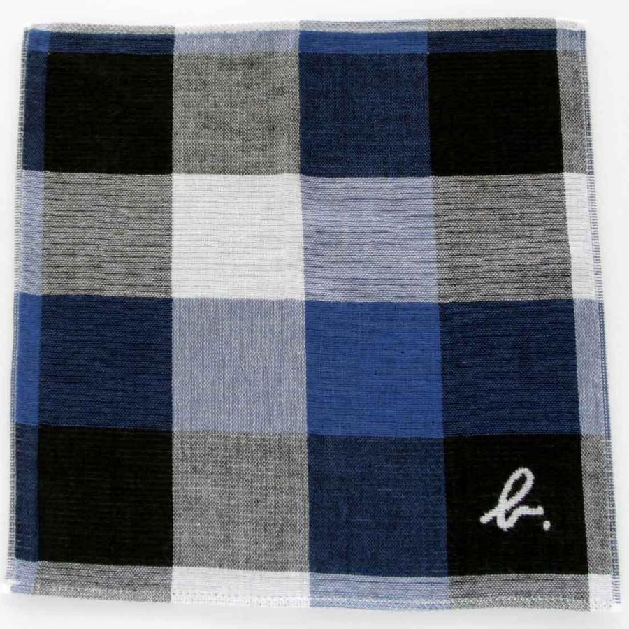 agnes b. HOMME アニエスベー 表ガーゼ地裏タオルハンカチ 0552