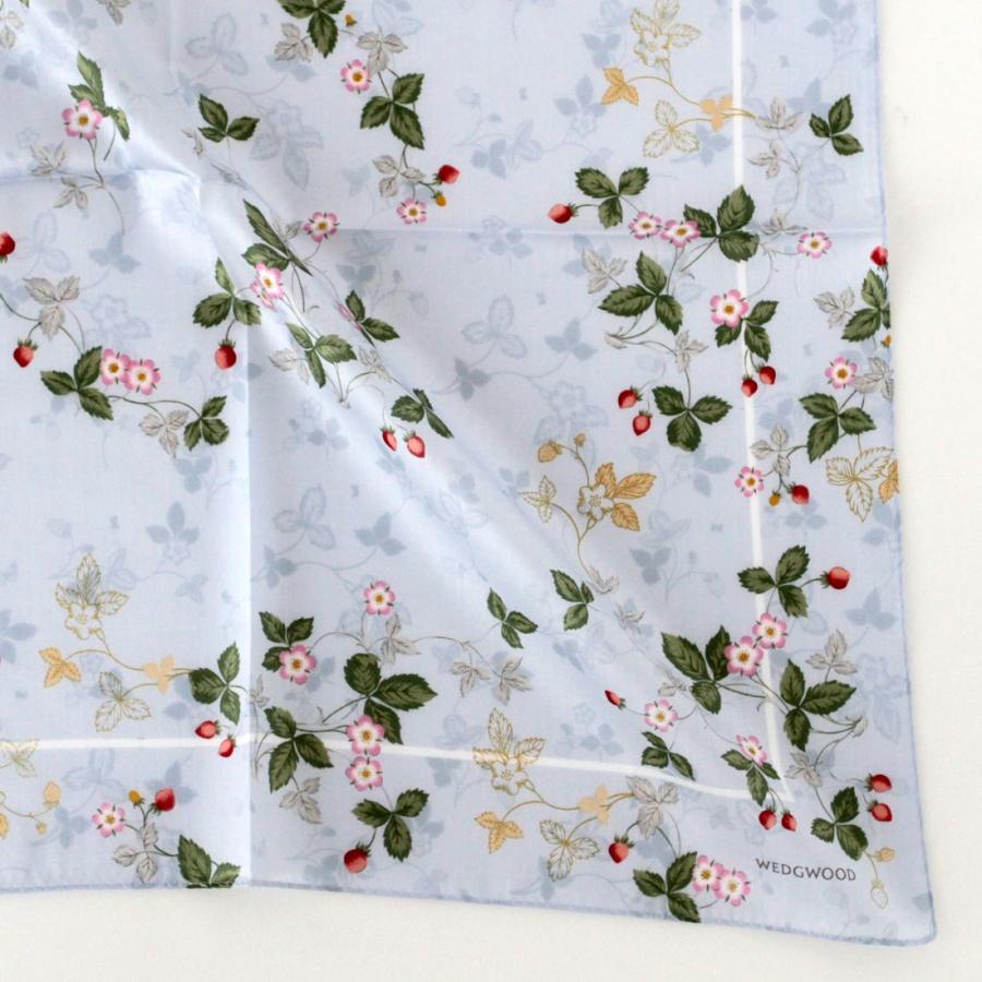 WEDGWOOD ウェッジウッド 大判 プリントハンカチ（58cm