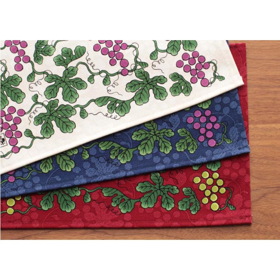 源右衛門 ぶどう図 レッド 20×30cm 撥水加工 プリントティー 源右衛門 ぶどう図 レッド 20×30cm 撥水加工 プリントティー