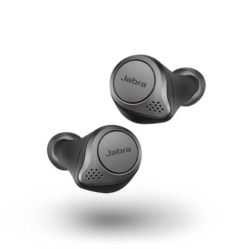 Jabra 完全ワイヤレスイヤホン Elite 75t チタニウムブラック IP55 