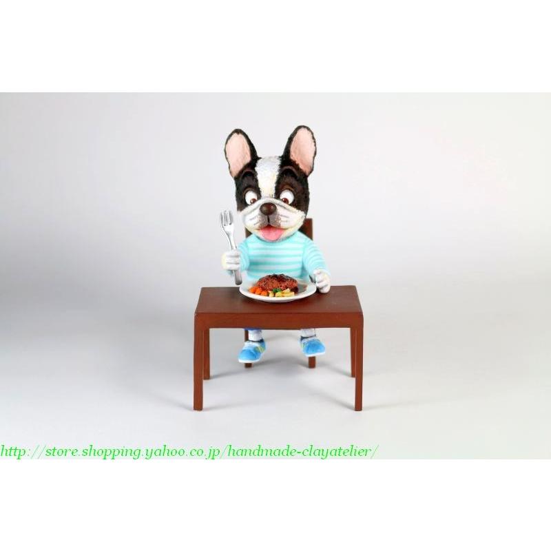 激安特価 粘土フィギュア ハンバーグを食べるフレンチブルドック 彩色済み F0002 手作り粘土アトリエ 通販 Yahoo ショッピング 手数料安い Www Ladislexia Net