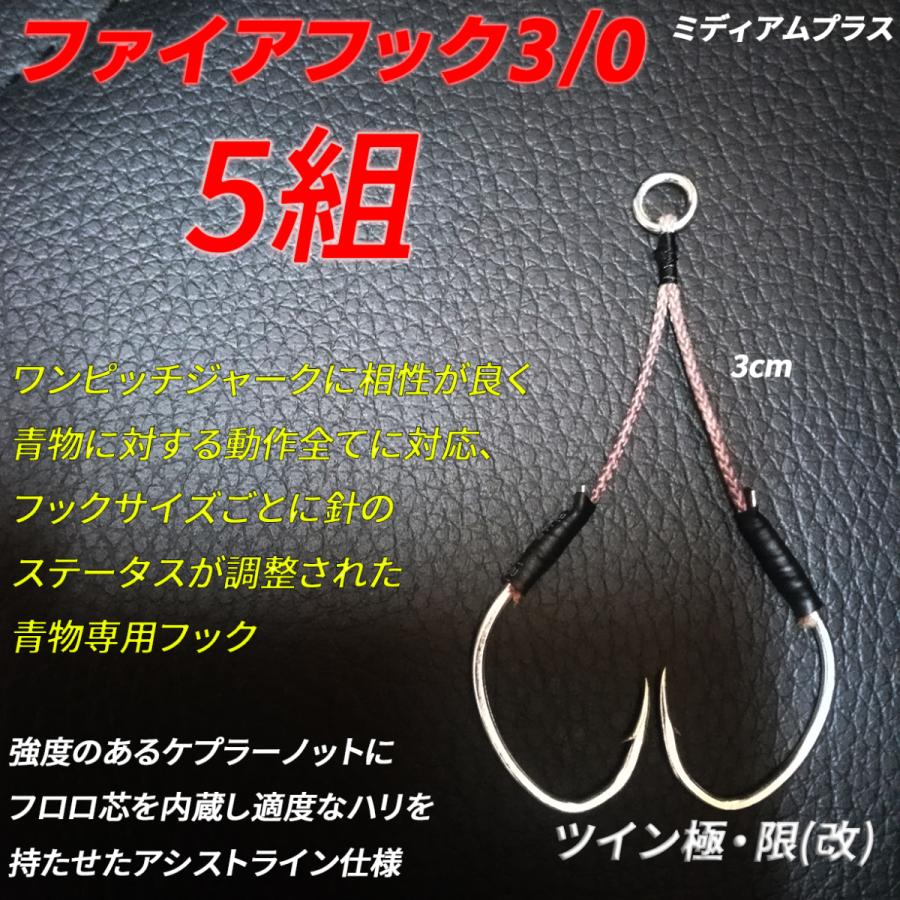 アシストフック ダブル ツイン ミディアムプラス ファイアフック3 0 ケプラーノット仕様改 Fire30 Tkgkmpk005 フック工房モリシタ 通販 Yahoo ショッピング