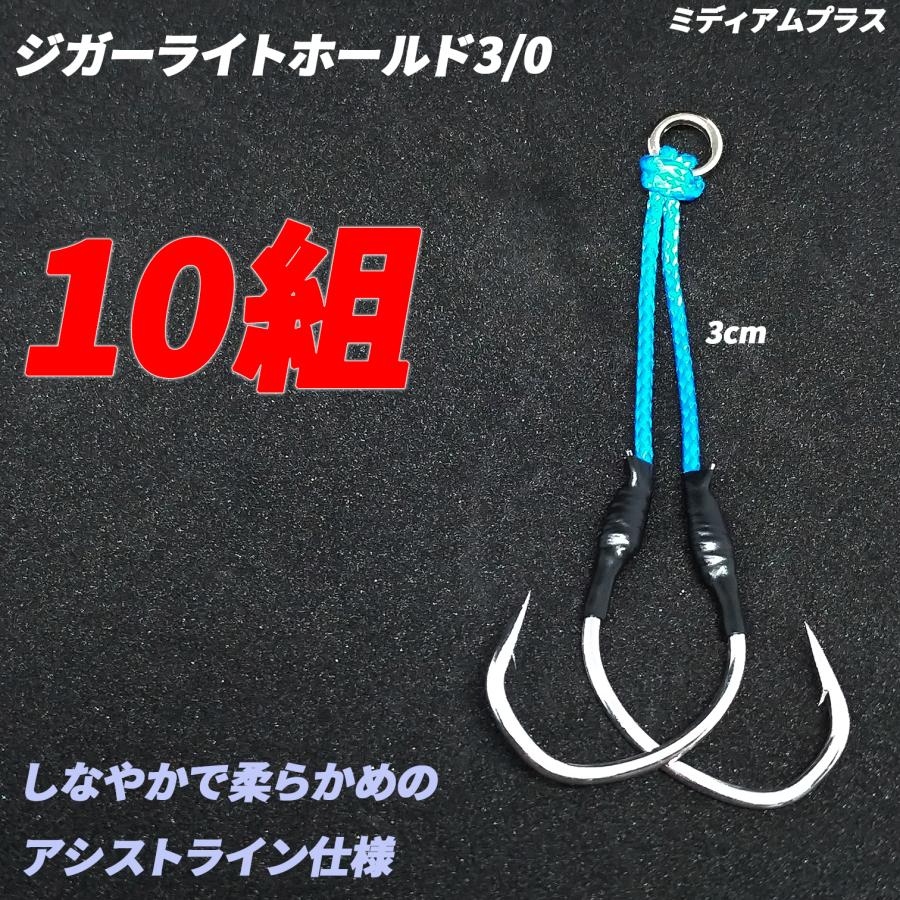 アシストフック ジガーライトホールド3 0 ダブル ツイン ライトジギング スロージギング 10組セット Pe仕様 Jlh30 M102 フック工房モリシタ 通販 Yahoo ショッピング