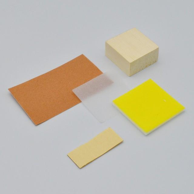 たのつく 消しゴムはんこセット スリムスタンプ（シナ材）4cm角 : たの
