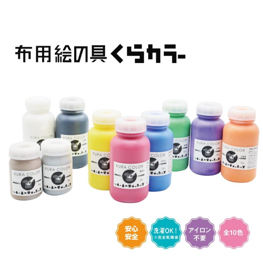 くらカラー(布用絵の具)250g : 夏休み冬休み手作り工作宅配便