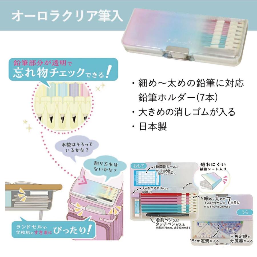 文具セット 入学準備 文房具 ゆめいろグラデーション ミント 6点セット