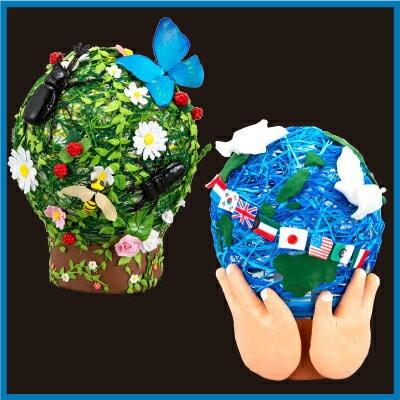 ハロウィンランプ工作キット Kクレイで作る風船ランプ(Kクレイ・七色