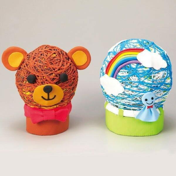 ハロウィンランプ工作キット Kクレイで作る風船ランプ(Kクレイ・七色