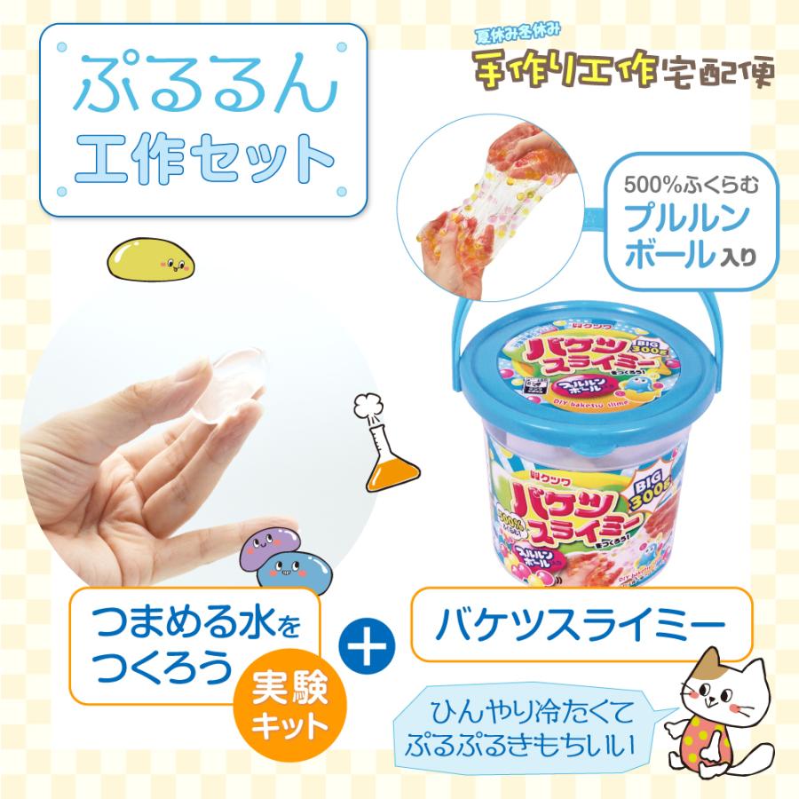 ぷるるん 工作セット つまめる水 バケツスライミー 水の実験 スライム キット 工作 制作 作る ふくらむ 柔らかい つぶつぶ ぶつぶつ プルルン 77 323 夏休み冬休み手作り工作宅配便 通販 Yahoo ショッピング