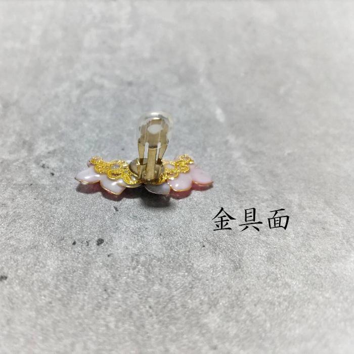 イヤーカフ イヤークリップ イヤリング 紫陽花 あじさい 雫 レジン ハンドメイド ディップアート 春 夏 梅雨 アクセサリー キラキラ プレゼント レディース｜handmadeshop-liberte｜04