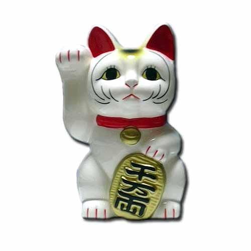 招き猫 右手 白 5号 ハンズ : ハンズYahoo!ショッピング店 - 通販