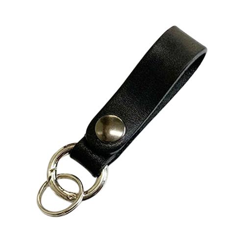 ec melodi レザー カラビナ スイング（SWING） レザーベルトリングカラビナキー ブラック ハンズ