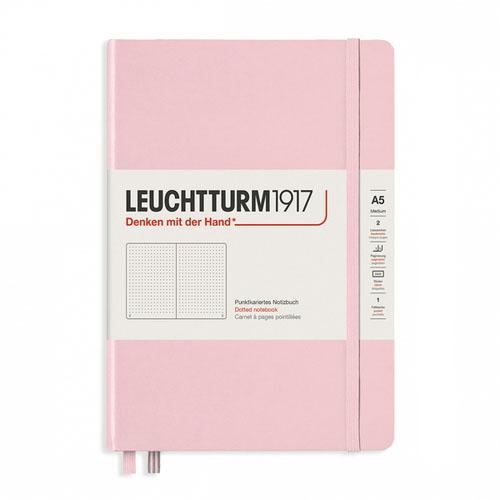 ロイヒトトゥルム1917（LEUCHTTURM1917）　ミディアム　A5ノート　ドット方眼　ハードカバー　361576　パウダー ハンズ | 