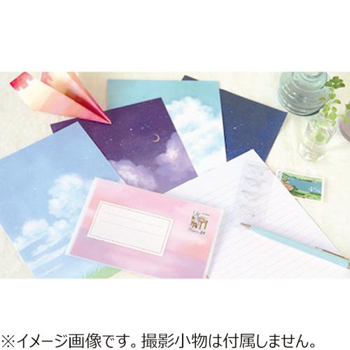 【正規品】RYURYU　文具セット　(クリアファイル、シール、レターセット等) リュリュ（RYU-RYU） レターセット 空時間の手紙 SOLS−01 夜明けの海