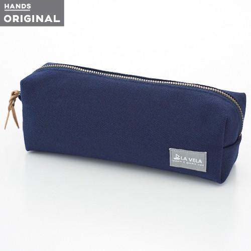 東急ハンズオリジナル 帆布ボックスペンケース ネイビー 東急ハンズ