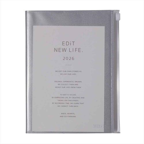 【2025年12月始まり】　マークス（MARK'S）　エディット（EDiT)　クリアポケット　A5スリム　ウィークリーバーチカル　26WDR-ETH0 | 