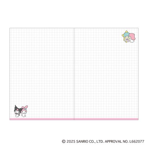 【2025年10月始まり】　カミオジャパン　サンリオキャラクターズ　B6　マンスリーブロック　3306349　snack　break/レッド　月曜始ま |  | 03