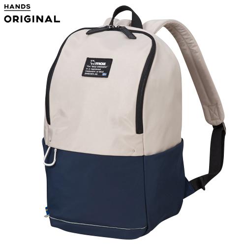 ハンズオリジナル　モズ（moz）　デイパック　オフホワイト×ネイビー│リュックサック・バックパック ハンズ