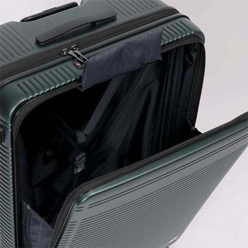 バーマス（BERMAS）　ユーロシティ2　フロントオープンファスナー　60298　108L　72cm　マットブラック ハンズ_1
