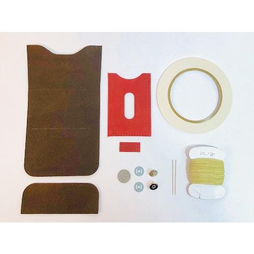 レザークラフトキット　カードホルダー　チョコ ハンズ |  | 01