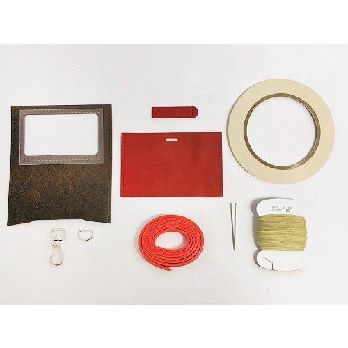 レザークラフトキット　IDカードケース　チョコ ハンズ |  | 01