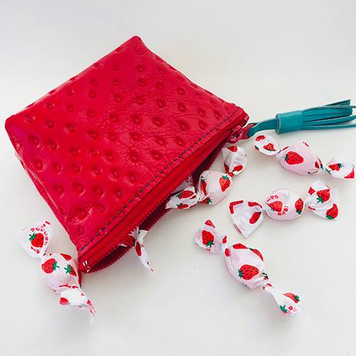レザークラフトキット　ポーチSサイズ　ストロベリー型押革 ハンズ |  | 02