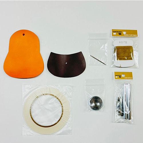 レザークラフトキット　プチコインケース　イエロー・チョコ ハンズ |  | 01