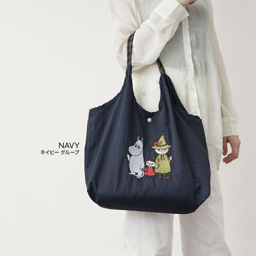 ムーミン（MOOMIN） リッチな刺繍のトートバッグ RMPK-01 ネイビー 