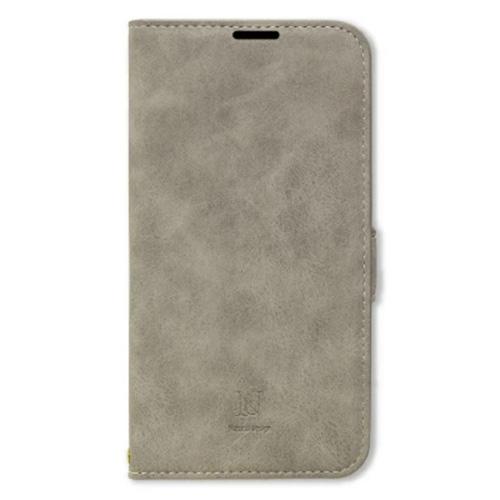 【iPhone15Pro】　ナチュラルデザイン（NATURAL　design）　STYLE　NATURAL　手帳型ケース　グレー ハンズ | 