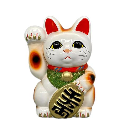 冨本人形園 白小判猫 右手上げ 6号 ハンズ : ハンズYahoo!ショッピング