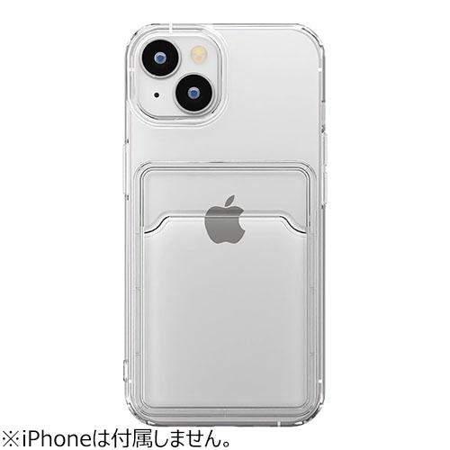 【iPhone15】　ピージーエー（PGA）　クリアポケットケース　クリア ハンズ |  | 01