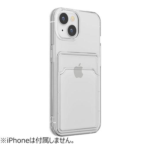 【iPhone15】　ピージーエー（PGA）　クリアポケットケース　クリア ハンズ |  | 02
