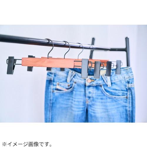 Ecru 木製ボトムスハンガー EC−102 アンティークブラウン 2本入