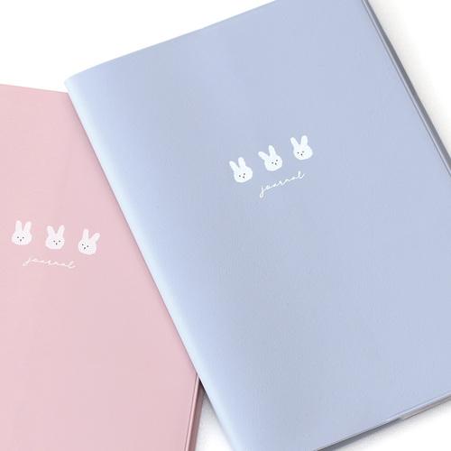 【2026年1月始まり】　ラボクリップ（LABCLIP）　うさぎトリオ　B6　マンスリーブロック　2601GUT-BL　ブルー　月曜始まり ハンズ |  | 03